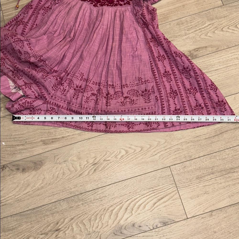 Free People Cutie Pie Romper In Azalea Combo Pink Embroidered Boho Romper Size L - Picture 13 of 16